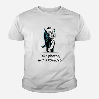 Take Photos Not Trophies Youth T-shirt | Crazezy
