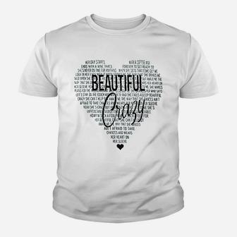 Takeyal Beautiful Crazy Country Music Youth T-shirt | Crazezy CA