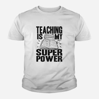 Teaching Is My Superpower Youth T-shirt | Crazezy DE