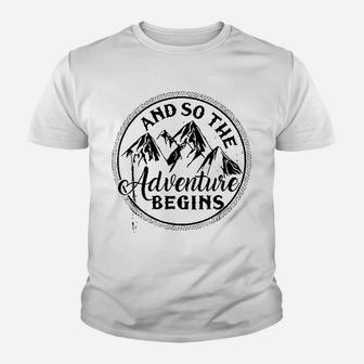The Adventure Begins Youth T-shirt | Crazezy CA