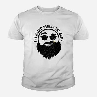 The Beard Behind The Bump Funny Beard Bump Youth T-shirt | Crazezy AU