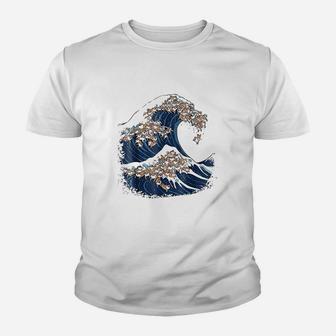 The Great Wave Of Shiba Inu Youth T-shirt | Crazezy