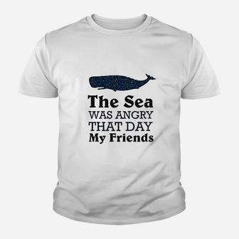 The Sea Was Angry That Day My Friends All Seasons Heather Gray Youth T-shirt | Crazezy