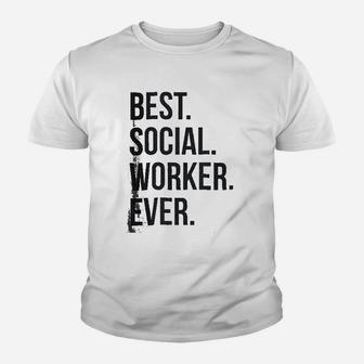 Thread Tank Best Social Worker Ever Youth T-shirt | Crazezy