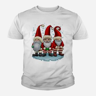 Three Nordic Gnomes Winter Christmas X-Mas Gift Sweatshirt Youth T-shirt | Crazezy