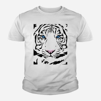Tiger Tigress Face Fierce And Wild Beautiful Big Cat T Shirt Youth T-shirt | Crazezy DE