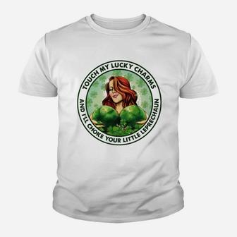 Touch My Lucky Charm St Patrick Day Youth T-shirt - Thegiftio UK