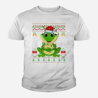 Tree Frog Animal Lover Matching Ugly Tree Frog Christmas Sweatshirt Youth T-shirt | Crazezy AU