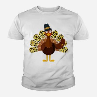 Turkey Thanksgiving Day Gifts Pilgrim Leopard For Womens Youth T-shirt | Crazezy DE