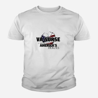 Va Nurse Caring For America White Youth T-shirt | Crazezy UK