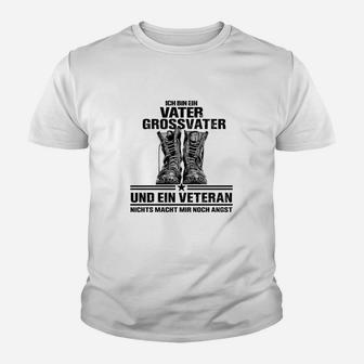 Vater-Opa Veteran Kinder Tshirt, Einzigartiges Design für Großväter - Seseable