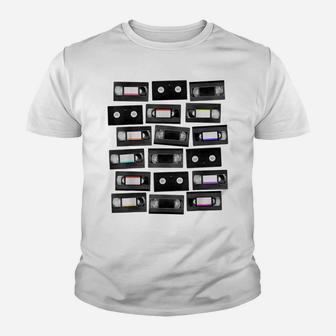 Vhs Cassette Tapes 1980S Vcr Video Retro Movies Gift Youth T-shirt | Crazezy