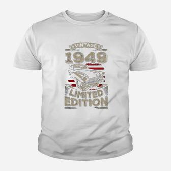Vintage 1949 72Nd 72 Years Old Birthday Youth T-shirt | Crazezy