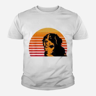 Vintage Bernese Mountain Dog Retro Berner Dad And Mom Youth T-shirt | Crazezy
