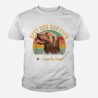 Vintage Best Chesapeake Bay Retriever Dad Ever Dog Lover Youth T-shirt | Crazezy