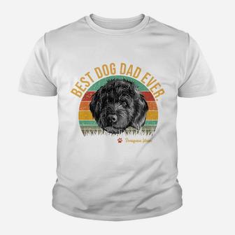 Vintage Best Portuguese Water Dad Ever Gift For Dog Lover Youth T-shirt | Crazezy CA