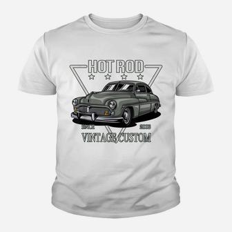 Vintage Custom Hot Rod Car Youth T-shirt | Crazezy