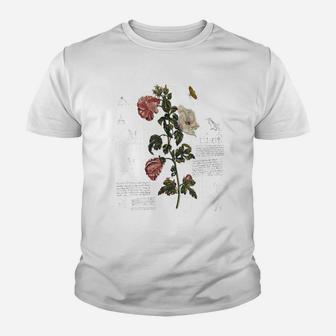 Vintage Flower Tee - Botanical Sketch Cottagecore Aesthetic Youth T-shirt | Crazezy UK