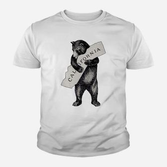 Vintage I Love You California Shirt-Retro Cali Bear Youth T-shirt | Crazezy CA