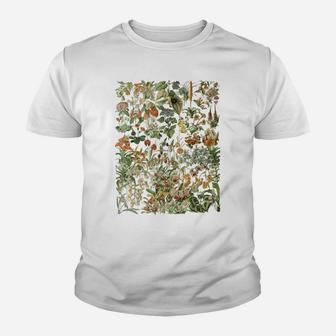 Vintage Inspired Flower Botanical Chart Third Edition Youth T-shirt | Crazezy