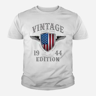 Vintage Made In 1944 Usa Born 75Th Birthday Legend Youth T-shirt | Crazezy UK