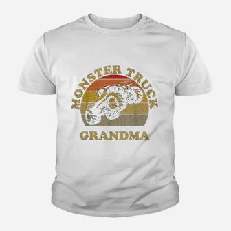 Vintage Monster Truck Monster Truck Grandma Retro Youth T-shirt | Crazezy