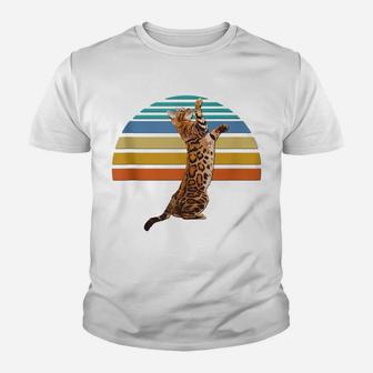 Vintage Retro Bengal Cat Owner Lovers Moms Dads Gift Youth T-shirt | Crazezy AU