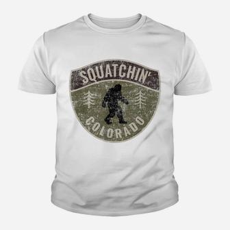 Vintage Sasquatch Squatchin' Colorado Big Foot Hunter Youth T-shirt | Crazezy AU
