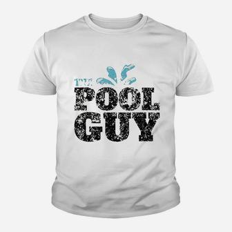 Vintage The Pool Guy Funny Swimming Youth T-shirt | Crazezy AU