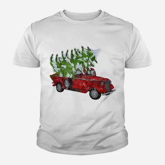 Vintage Wagon Christmas - Tree On Car Xmas Vacation Youth T-shirt | Crazezy