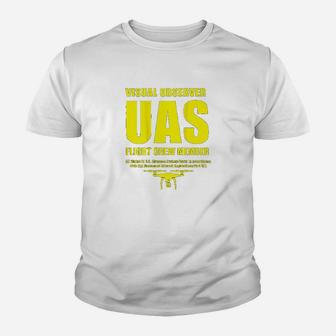 Visual Observer Flight Crew For Faa Uas Flights Youth T-shirt | Crazezy DE