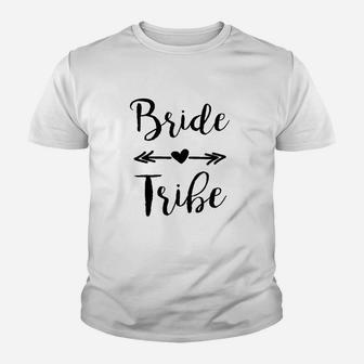 Wedding Bridal Party Gear Bride Tribe Youth T-shirt | Crazezy