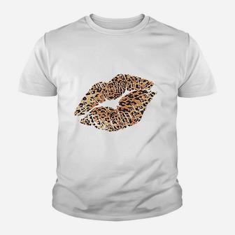 Women Leopard Lips Summer Youth T-shirt | Crazezy DE