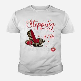 Women Stepping Into 47Th High Heels Happy 47Th Birthday Youth T-shirt | Crazezy DE