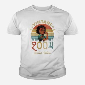Womens 18 Year Old Vintage 2004 Made In 2004 18Th Birthday Women Youth T-shirt | Crazezy