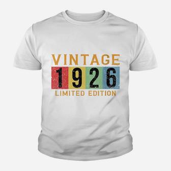 Womens 1926 Vintage Made Born 1926 Birthday Gifts For Men Women Youth T-shirt | Crazezy