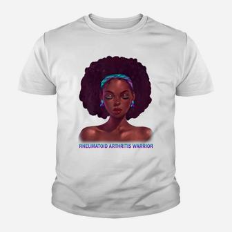 Womens African American Black Woman Rheumatoid Arthritis Warrior Youth T-shirt | Crazezy CA