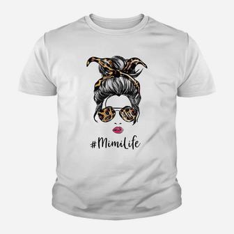 Womens Classy Mimi Life With Leopard Pattern Shades Youth T-shirt | Crazezy
