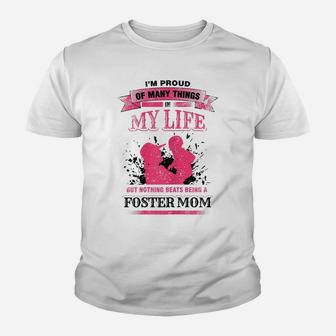 Womens Foster Mom Proud Foster Mothers Day Gift Youth T-shirt | Crazezy