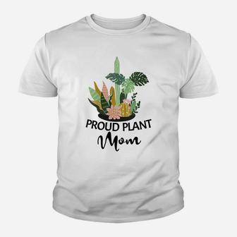 Womens Funny Garden Mama Proud Plant Mom Youth T-shirt | Crazezy
