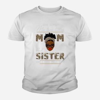 Womens God Gifted Me Two Titles Mom And Sister Youth T-shirt | Crazezy