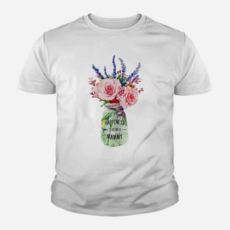 Womens Happiness Is Being A Mammy Shirt For Mother's Day Gifts Youth T-shirt | Crazezy UK