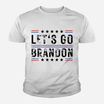 Womens Lets Go Brandon Tee Funny Trendy Sarcastic Let's Go Brandon Youth T-shirt | Crazezy