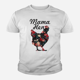 Womens Mama Hen Funny Mother's Day Chicken Mom Farmer Farm Gift Youth T-shirt | Crazezy