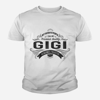 Womens My Favorite People Call Me Gigi Grandma Gift Ideas T-Shirt Youth T-shirt | Crazezy