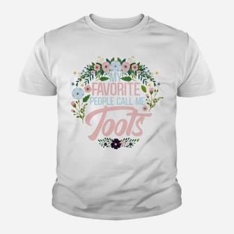 Womens My Favorite People Call Me Toots, Xmas Momgrandma Youth T-shirt | Crazezy CA