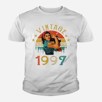 Womens Retro Vintage 1997 Made In 1997 24 Years Old 24Th Birthday Youth T-shirt | Crazezy UK