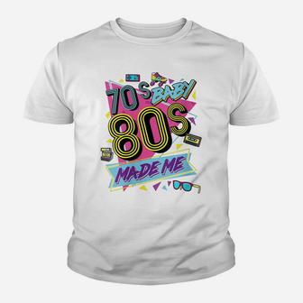 Womens Retro Vintage 70'S Baby 80'S Made Me Nostalgia Classic Youth T-shirt | Crazezy