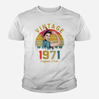 Womens Vintage 1971 Made In 1971 50Th Birthday 50 Years Old Gift Youth T-shirt | Crazezy