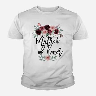 Womens Wedding Gift For Best Friend Sister Mother Matron Of Honor Youth T-shirt | Crazezy